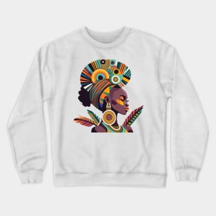 Afrocentric Woman Crewneck Sweatshirt